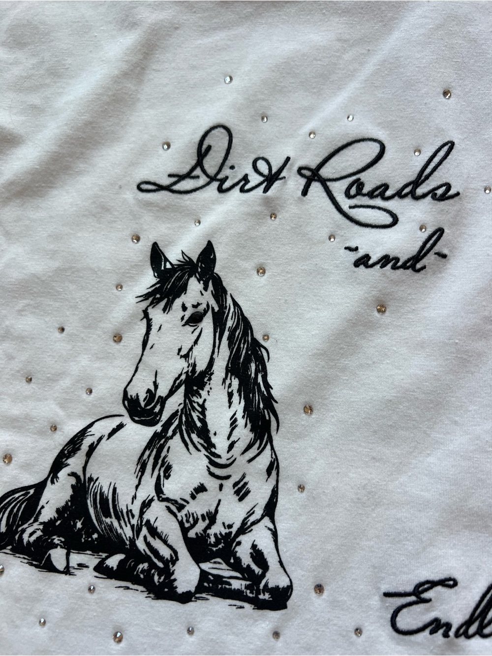 Classic White Graphic Horse Tee - Women - Picture 2 of 2